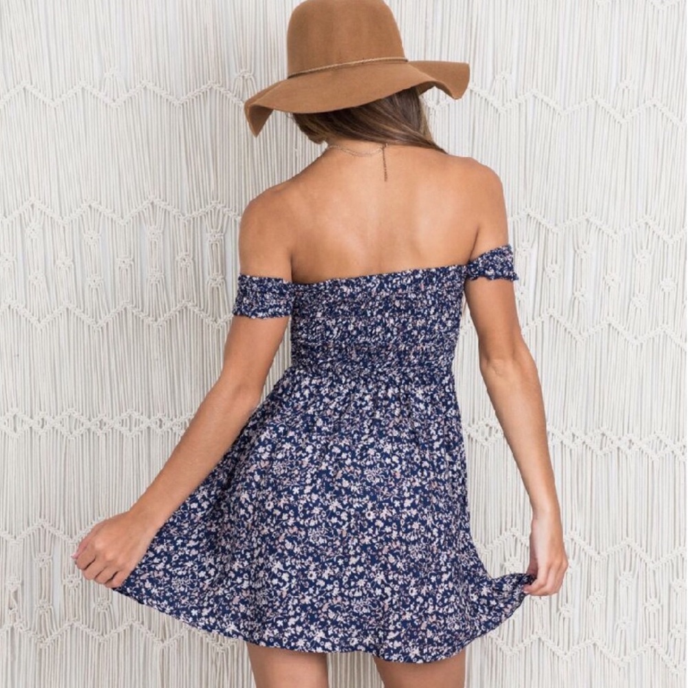 2XHOST PICK!🔥SALE🔥BOHO Off Shoulder Floral Dress - Picture 2 of 6